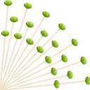 Knitgrip 100 Pcs Martini Cocktail Picks 4.7'' Olive Bamboo Toothpicks for Appetizers Fruit Cake Dessert Barbecue Snacks Sandwiches for Martini Themed Christmas Birthday Party Decorations