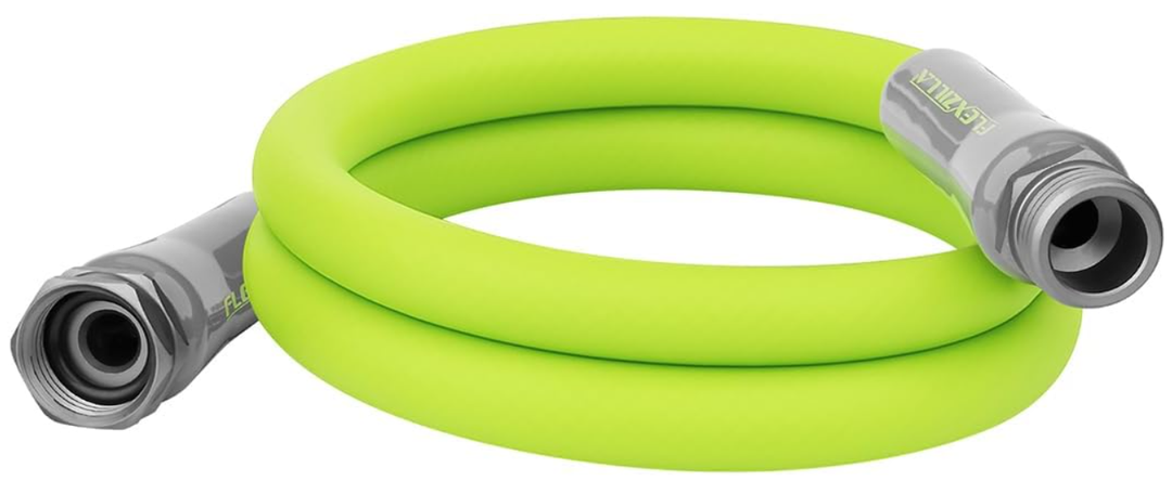 Flexzilla Garden Lead-in Hose 5/8 in. x 5 ft., Lightweight All-Weather Water Hose, Durable and Flexible, Leak-Free Connections