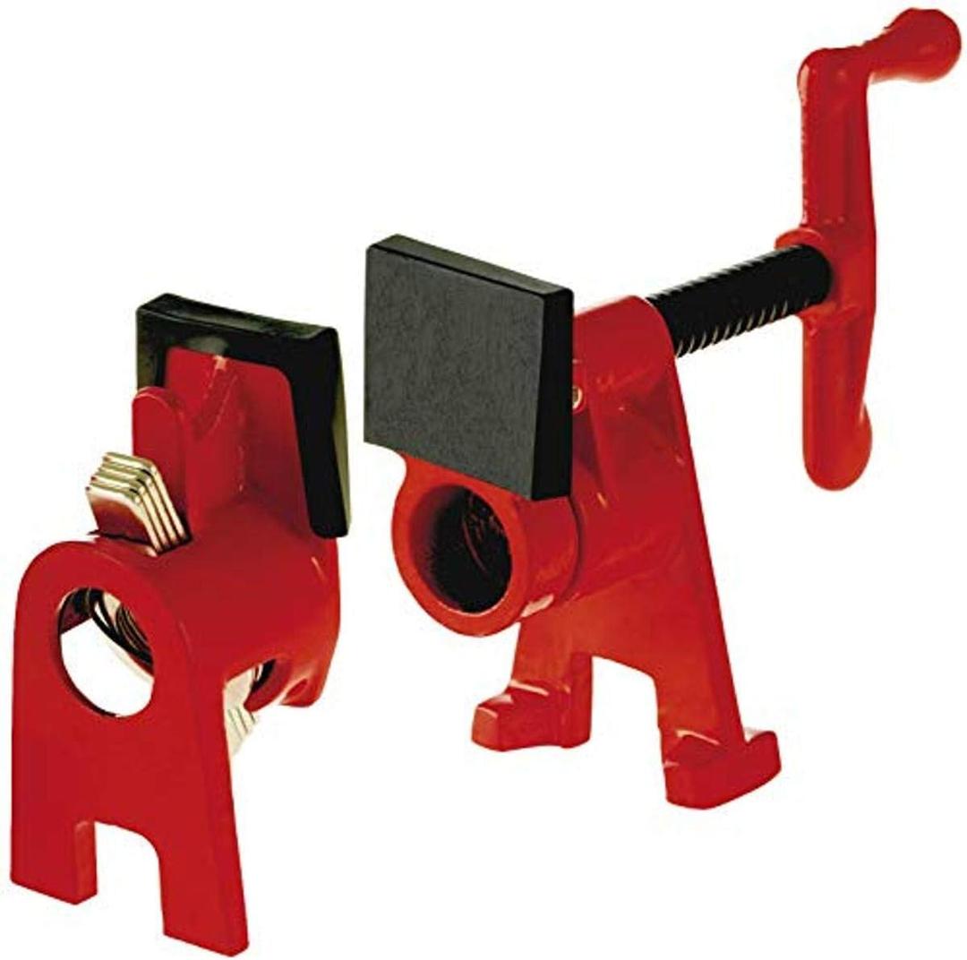 Bessey BPC-H34, 3/4-In. H Style Pipe Clamps - Incredibly Versatile, Easy To Assemble, Indespensable Workshop Clamp For Woodworking, Carpentry, Home Improvement, and DIY Projects (Pack of 1)