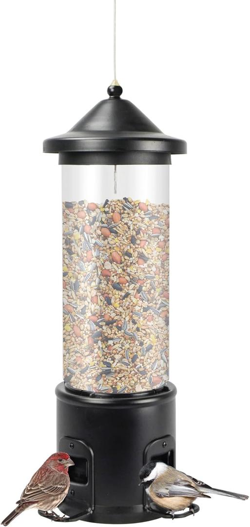 Nature's Way Bird Products Squirrel Shield Choice Tube Feeder (Black)