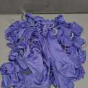 150 Pack Spandex Stretch Chair Sashes Bows, Elastic Stretch Chair Cover Bands Ties with Buckle Slider for Wedding Party Ceremony Reception Event Banquet Decoration (Purple)