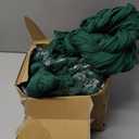 12PCS Table Runner Cheesecloth 10FT Emerald Green Boho Gauze Cheese Cloth Rustic Sheer Table Runners for Wedding Bridal Baby Shower Party Decoration