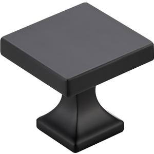 Cabinet Knobs Matte Black Square Knobs for Cabinets and Drawers Cabinet Hardware Kitchen Cabinet Knobs 25 Pack