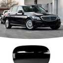 Fuel Tank Cover for Mercedes-Benz W205 C300 C400 C43 C450 C63 C200 C250, Fuel Tank Filler Door Cover for Mercedes-Benz C Class C350e C63 AMG 2014-2021 (Black)
