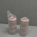 Termichy Stackable Formula Dispenser Portable Milk Powder Container, 2 Pack, Light Pink