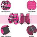 FUFF Weighted Vest Woman, 20 LB Womens Weight Vest for Walking, Strength Training Weight Vests for Female Men, Reflective Stripe Body Vest for Workout Running Jogging Fitness