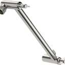 Lordear Shower Extension Arm Brushed Nickel, 11 Inch Wall Mounted Extender Rainfall Adjustable Extension Shower Head Arm, Easy for Any Shower Angles