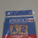 Pro Art Oil Board Stencil Set 4" for Painting on Wood, Canvas, Paper, Fabric, Wall and Tile, Reusable DIY Art and Craft Stencils for Painting, 6"x6" Inches