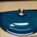 Larder & Vine Enameled Cast Iron 8 qt Dutch Oven Pot with Lid | Bread Baking | Compatible on All Cooktops & Oven Safe to 500 F | Great for Sourdough Bread | Bondi