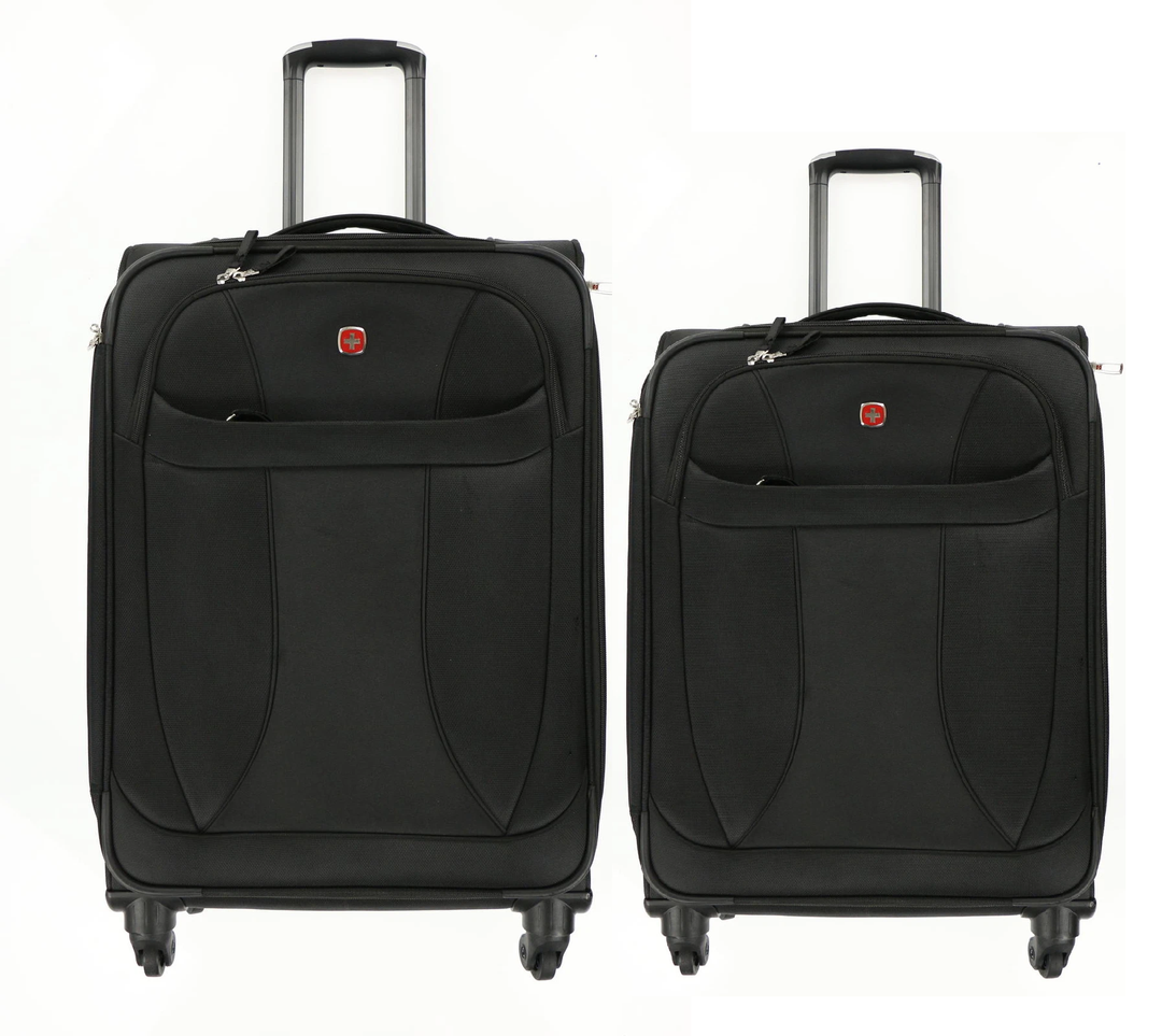 SWISSGEAR 270440 Zurich Softside Carry On Spinner Suitcase, Size 24" and 22"