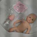 Gileutay 12in Lifelike Silicone Baby Doll Full Body Girl Realistic Newborn Doll Real Life Silicone Reborn Baby Anatomically Correct
