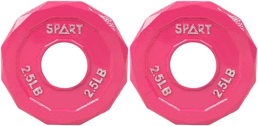 SPART Color Coded Weight Plate 2-Inch Cast Iron Tri-Grip Plate for Barbell,Solid Cast Iron Olympic Weight Plates for Strength Training, Weightlifting, Crossfit, 2.5/5/10/15/25/35/45LB, Single/Pair/Set (2.5 LB) SPART Color Coded Weight Plate 2-Inch Cast Iron Tri-Grip Plate for Barbell,Solid Cast Iron Olympic Weight Plates for Strength Training, Weightlifting, Crossfit, 2.5/5/10/15/25/35/45LB, Single/Pair/Set (2.5 LB)