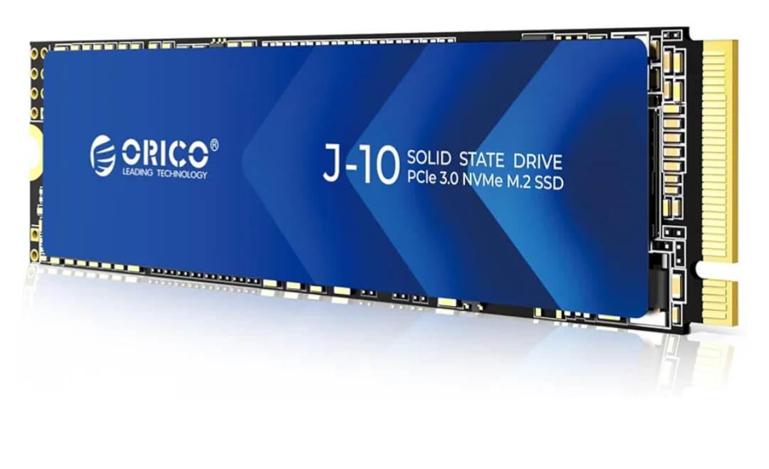 ORICO M.2 NVMe SSD 512GB with Heatsink, Up to 2800MB/s PCIe Gen3x4 2280 Internal Solid State Drive, SLC Cache 3D NAND, Compatible with Laptop and PC Desktops -J10