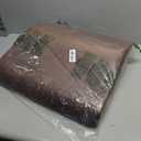 Comfortable Ergonomic Memory Foam Back Lumbar Support Cushion for Chairs Car Office Home with Removable Soft Velvet Cover (Brown) 20"×17"