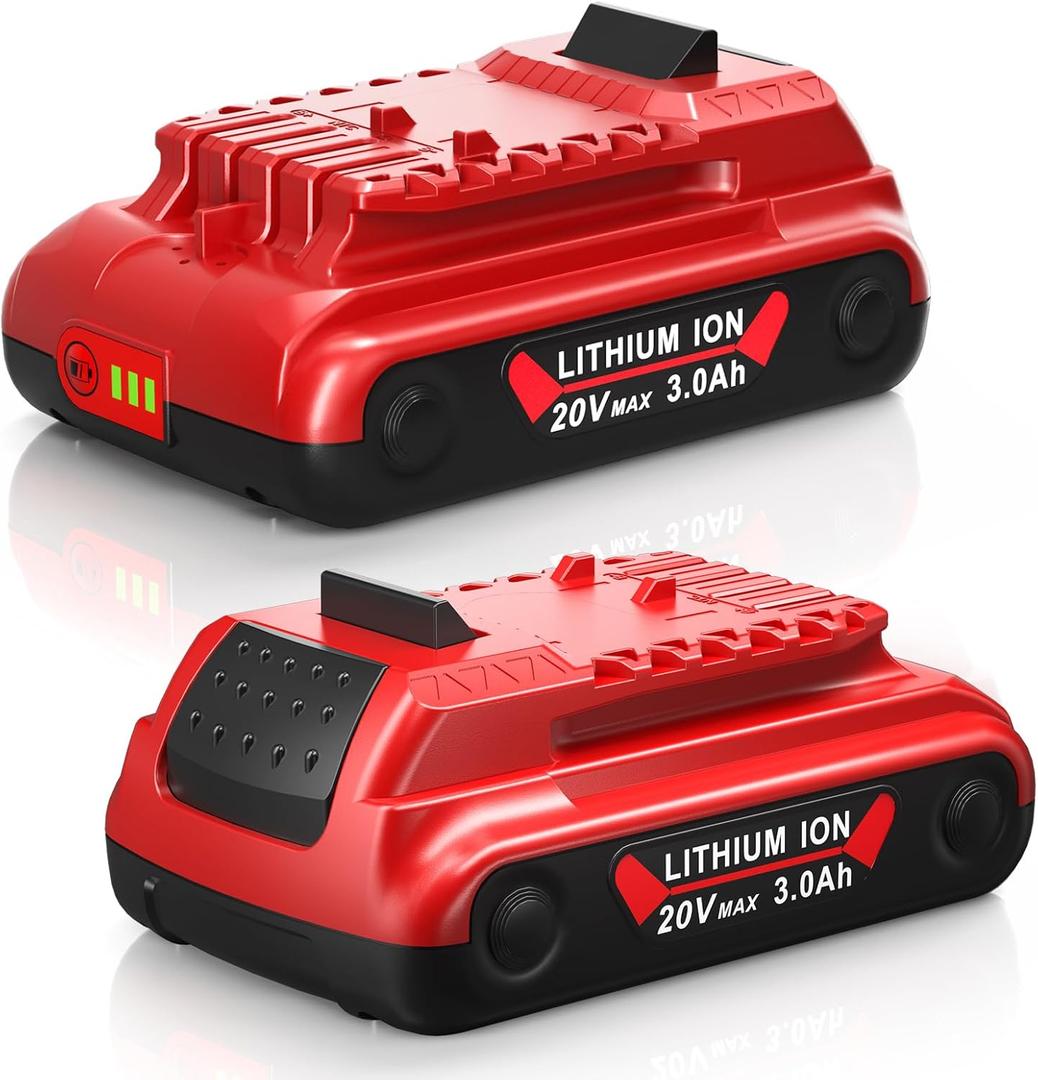 Abeden 2-Pack 20V 3.0Ah Battery Replacement for Craftsman 20V Battery Compatible with 20 Volt Craftsman Battery Series Cordless Power Tools