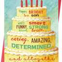 6 x Birthday Card for Son Happy Birthday Son Gift from Mom and Dad
