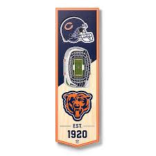 YouTheFan NFL Chicago Bears 3D 6 x 19 Fan Banner