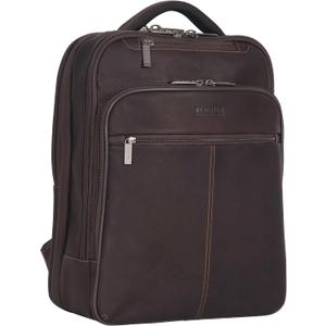 Kenneth Cole REACTION Colombian Leather 16" Manhattan Slim Laptop Travel Backpack