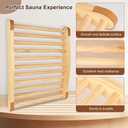 2pcs Sauna backrestSauna backrest InfraredInfrared Sauna AccessoriesSuitable for Sauna Rooms and Bucket Style Sauna backrests,18 x 12 InchComfortable, Ergonomic s-Shaped