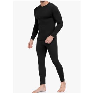 WEERTI Thermal Underwear for Men Long Johns with Fleece Lined Base Layer Men Cold Weather Top Bottom M