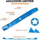 138971 42 inch 5-Star Mulching Blades for Craftsman LT1000 LT2000 YT3000 T110 Husqvarna YTH22V42 YTH18542 YTA18542 Poulan 42'' Deck Cut Lawn Tractor Zero-Turn Mower 127843 532138971 2-Pack, Blue