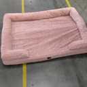 EHEYCIGA Orthopedic Dog Beds for Extra Large Dogs, Waterproof Memory Foam XL Pet Bed with Sides, Non-Slip Bottom and Egg-Crate Foam Big Dog Couch Bed with Washable Removable Cover, Dusty Pink (44.0"L x 32.0"W x 6.5"Th)