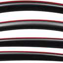 Lightronic Extra Durable Clip-on in-Channel Auto Vent Window Visor, Fits 2020-2026 Ford Escape, UV Protection Rain Guard, Original Wind Deflector, No-Drill Easy Install, Dark Smoke, 4-Pcs