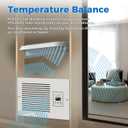 Room to Room Air Transfer Fan, 3-Speeds, 200 CFM, Hardwired RTR140 | Intelligent Through-Wall Fan with Built-In Temperature Sensor for Room-to-Room Ventilation and Energy-Efficient Operation