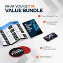 Core Sliders for Working Out 20 Disc (10 Set) Pack, Dual Sided Exercise Gliding Discs for Use on All Surfaces, Ultimate Core Trainer, Perfect for Group Training Classes, Gym & Home Total Body Workout (5 Red sets & 5 Black sets)