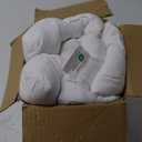 Ultra Flat Thin Pillows for Sleeping Standard Size, 2-1/2" High Slim Bed Pillow for Back Stomach Sleepers Down Alternative Filling Hypoallergenic White 18x26 in