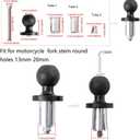 evomosa Motorbike Phone Mount Adjustable Smartphone Support Holder fit for Motorcycle Fork Stem Round Holes 13mm-20mm