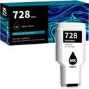 728 Ink Cartridges (300ml, Matte Black), 728XL DesignJet Ink Cartridge F9J68A Replacement for HP DesignJet T830 MFP & T730 Large Format Plotter Printer(1-Pack)