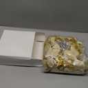 WILLBOND 36 Pieces Christmas Poinsettia Glitter Faux Flowers Christmas Artificial Flowers Tree Ornaments Topper Xmas Decorations(Gold)