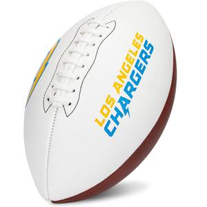 Franklin Sports NFL Autograph Football - Official Size White Panel Souvenir Football for Autographs + Signatures - NFL Team Fan Shop Memorabilia