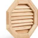 Maitys 25" W x 25" H Wood Gable Vents for House, Octagon Gable Vents Shed for Attics Garages Sheds Ventilation Exterior, Rough Opening: 20" W x 20" H