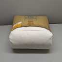 Feathers Down Comforter Queen - 100% Organic Cotton Cover, Medium Warm All Seasons Duvet Insert or Stand-Alone Comforter (90x90, Ivory White)