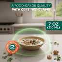 ECO SOUL 7 Oz Bamboo Bowls, Compostable, Heavy Duty (200 Pack), Small 5" | Round