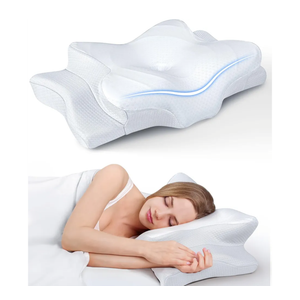 Ultra Pain Relief Cooling Pillow for Neck Support, Adjustable Cervical Pillow Cozy Sleeping, Odorless Ergonomic Contour Memory Foam Pillows, Orthopedic Bed Pillow for Side Back Stomach Sleeper