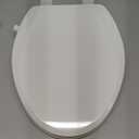 Elongated Bidet Toilet Seat with Quiet-Close, Non-Electric Bidet Mode with Dual Nozzles, Fit Elongated Toilet Seat, Adjustable Water Pressure with Brass Inlet,  White 