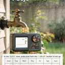 Diivoo Brass Sprinkler Timer 2 Zone, IP66 Waterproof Programmable Water Hose Timer 2 Outlet with Large Display, Rain Delay & Manual Watering for Outdoor Automatic Irrigation of Garden, Lawn, Yard