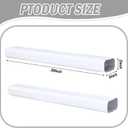 Moxweyeni 1 Pack 2 x 3 Inch, 30 Inch White Aluminum Downspout Extensions Roofing Gutter Downspout DIY Installation for Home Outdoor Drainage