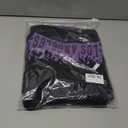 xueteox Summer Clothes for Boys 2 Pcs, Letter Print Tops and Shorts Sports Casual Outfit Set for Kids (Purple, 12Y)