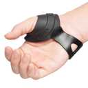 Velpeau Flexible CMC Thumb Brace - Soft Rubber Thumb Splint for Arthritis Pain and Support, Comfort Cool Thumb CMC Restriction Splint, Thumb Stabilizer for CMC Joint for Women and Men (Right Hand - S) (Black, S)