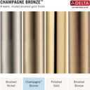 Delta Faucet 6-Spray SureDock Magnetic Shower Head with Handheld Spray, Gold Shower Head with Hose, Showerheads & Handheld Showers, Handheld Shower Heads, Hand Shower, Champagne Bronze 75613-CZ