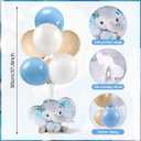 6 Sets Balloon Stand Kit for Table Elephant Baby Shower Tables Centerpiece with Balloon It's a Boy Baby Shower Decor for Elephant Theme Gender Reveal Birthday Party Decoration Supplies