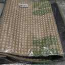 Kitchen Rugs and Mats Non Skid Washable Set of 2 PCS, Absorbent Runner Rugs for Kitchen, Farmhouse Weave Floor Mats in Front of Sink, 17.3"x 47"+17.3"x 29" (Brown)