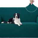 UNICE HOME Loveseat Cover Stretch Couch Cover Sofa Cover Sofa Slipcover Furniture Protector for 2 Cushion Couch Sofa Pet Friendly(Loveseat, Blue)