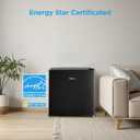Midea MERM17B0ABB 1.7 Cu Ft Mini Fridge, Compact Refrigerator with Adjustable Thermostat, Reversible Door, Low Noise, Energy Efficient, Ideal for Dorm, Office, Bedroom, Black, 1.7 Cubic Feet