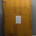 Amazon Basics Classic Foldable TV Dinner Tray Table with Storage Rack, 14.6 L x 19 W x 26 H inch, Natutral, 4-Pack