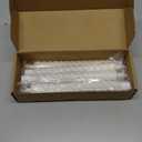 Baquler 6 Pcs White Flameless Taper Candle Twisted LED 9.65 Inch Spiral Taper Candles Battery Operated Twisted Candlesticks for Spring Wedding Birthday Home Party Holiday Dinner Fireplace